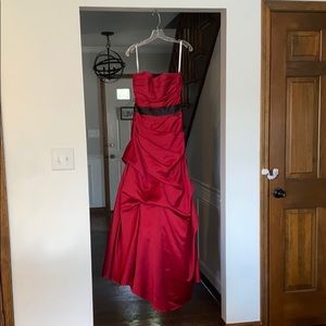 Red formal dress